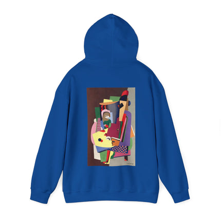 The Piano Lesson by Georges Valmier Heavy Blend™ Hooded Sweatshirt