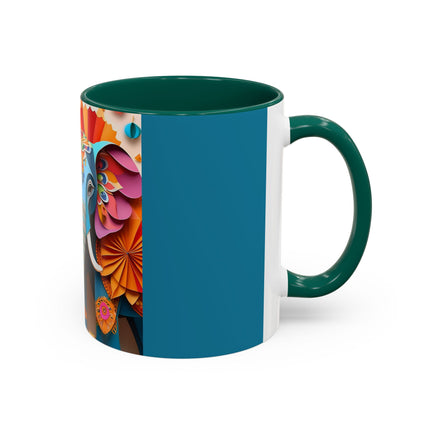 Elephant at an Autumn Festival Colorful Mugs (11oz, 15oz)