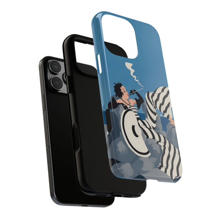 Art Deco Smoker Phone Case – Glamorous Lounging & Timeless Allure