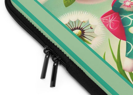 Geisha Kitten and the Dandelion Wish Laptop Sleeve