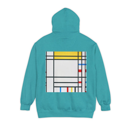 Place de la Concorde by Piet Mondrian Unisex Garment-Dyed Hoodie