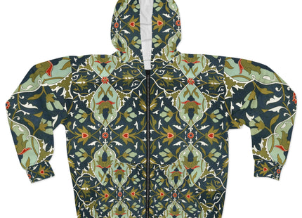 Ornamental Tiles (Pl. 10) from the Afghan Boundary Commission Zip Hoodie (AOP)