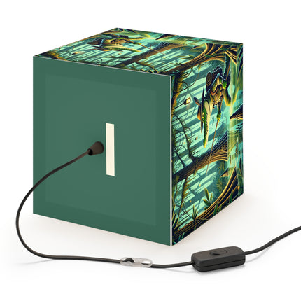 🌿🐊 The Swamp Stalker Light Cube Lamp – Stealthy Predator & Misty Mystery