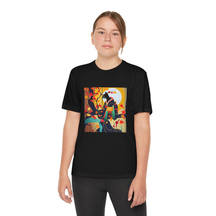 Black Cat in Kimono Youth Competitor Tee