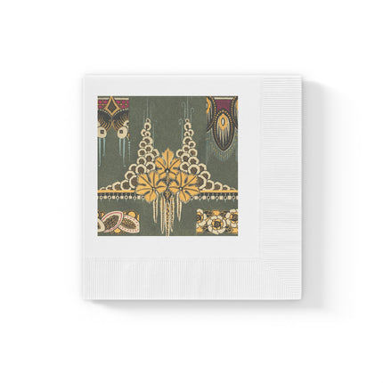La décoration moderne dans le textile Pl. 2 by Gaston Charlet Placemat White Coined Napkins