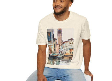 A Bridge and Campanile, Venice by John Singer Sargent Softstyle T-Shirt