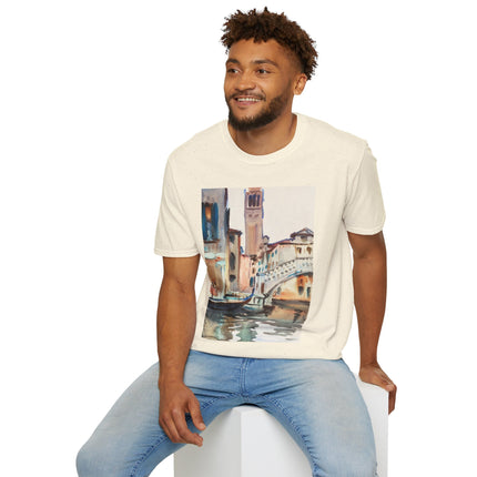 A Bridge and Campanile, Venice by John Singer Sargent Softstyle T-Shirt