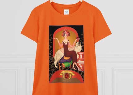 January & Garnet (from the Gem Series) by Sofia Chiostri Women's Midweight Cotton Tee