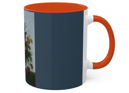 Bouquet of Flowers and a Nest by Sebastian Wegmayr Colorful Mugs, 11oz