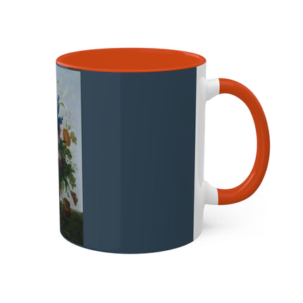 Bouquet of Flowers and a Nest by Sebastian Wegmayr Colorful Mugs, 11oz