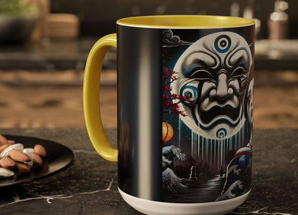 Geisha’s Black Ink Tears Colorful Mugs (11oz, 15oz)