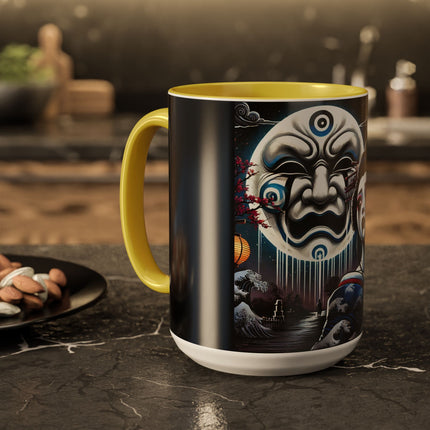Geisha’s Black Ink Tears Colorful Mugs (11oz, 15oz)