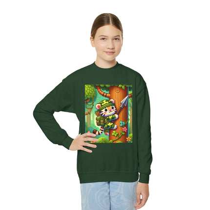 Stealthy Stripes Youth Crewneck Sweatshirt