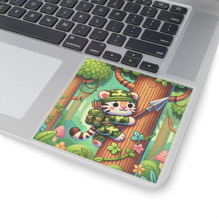 Stealthy Stripes Kiss-Cut Stickers (4 Sizes)