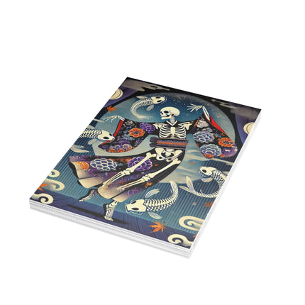 Skeleton Kabuki Performer Postcards (envelopes included) - Bundles of 10, 30, 50 Pieces