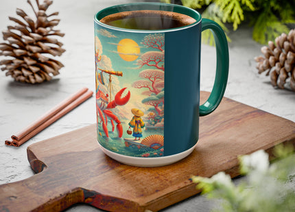The Celestial Crab Navigator Colorful Mugs (11oz, 15oz)