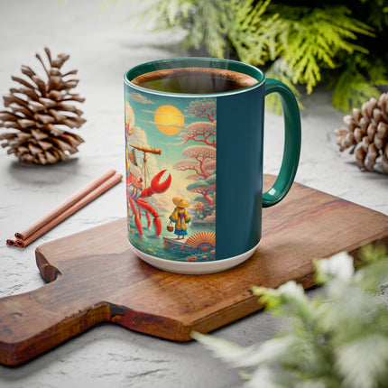 The Celestial Crab Navigator Colorful Mugs (11oz, 15oz)