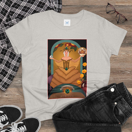 June & Pearl, Alexandrite (from the Gem Series) by Sofia Chiostri Women's Midweight Cotton Tee