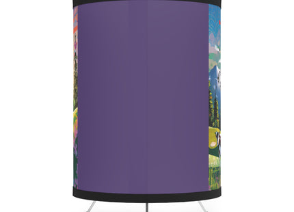 Cyber Glitch Cow Tripod Lamp