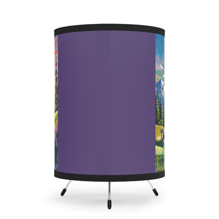Cyber Glitch Cow Tripod Lamp