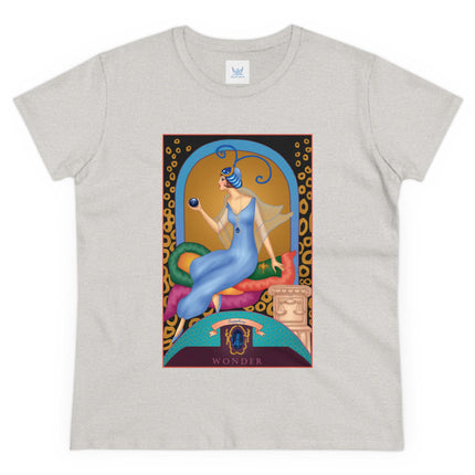 September & Sapphire (from the Gem Series) by Sofia Chiostri Women's Midweight Cotton Tee