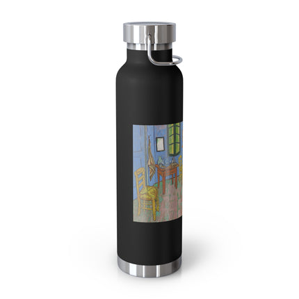 The Bedroom by Vincent van Gogh Copper Vacuum Insulated Bottle, 22oz