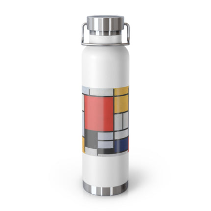 Composition with Red, Yellow, Blue, and Black by Piet Mondrian Copper Vacuum Insulated Bottle, 22oz