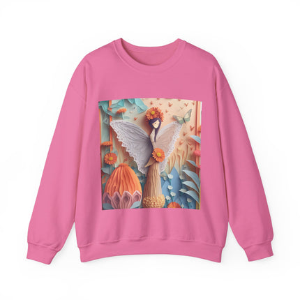 Zinnia Fairy Unisex Heavy Blend™ Crewneck Sweatshirt