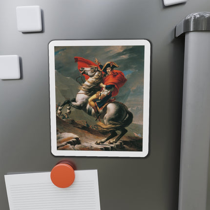 Napoleon Crossing the Alps by Jacques-Louis David Die-Cut Magnets (5 Sizes)
