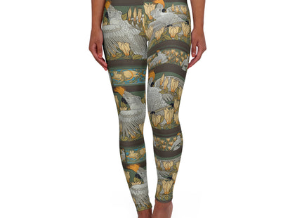 Cockatoos & Magnolia by Maurice Pillard Verneuil High Waisted Yoga Leggings (AOP)
