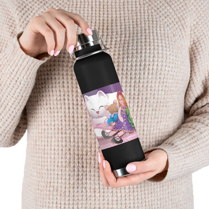 Joy of Friendship Copper Vacuum Insulated Bottle, 22oz
