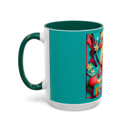 Curious Crow Colorful Mugs (11oz, 15oz)