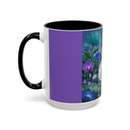 The Ladies Of The Moonlit Garden Colorful Mugs – Art Deco Floral Elegance