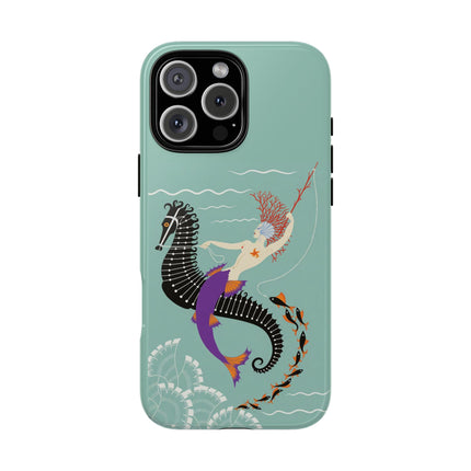 Mermaid on Seahorse Phone Case – Mythic Ocean Grace