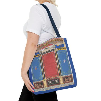 Trompe L’Oeil Designer Tote Bag – Columns, Swans and Vases (AOP)
