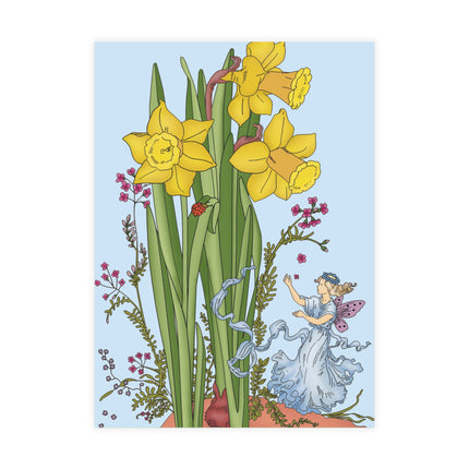 Daffodil Fairy Postcards (envelopes included) - Bundles of 10, 30, 50 Pieces