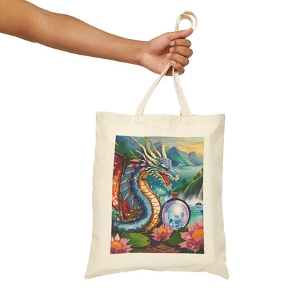 Wisdom's Guardian Cotton Canvas Tote Bag