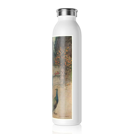 Preziosa in the Garden by Warwick Goble Slim Water Bottle