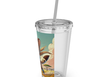 Swift Cheetah Sunsplash Tumbler with Straw, 16oz