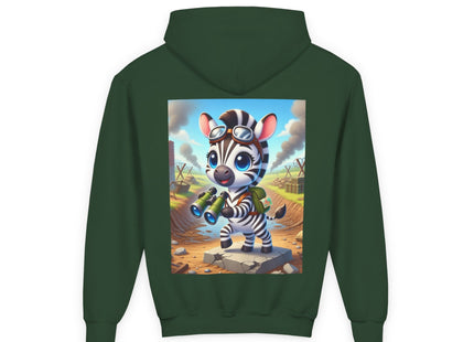 Zebra Lookout Youth Heavy Blend Hooded Sweatshirt