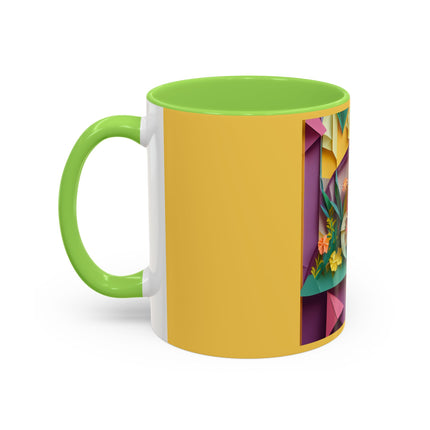 Origami Bicycle Colorful Mugs (11oz, 15oz)