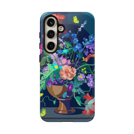 Midnight Floral Reverie Phone Case – Vibrant Bloom & Enchanted Beauty