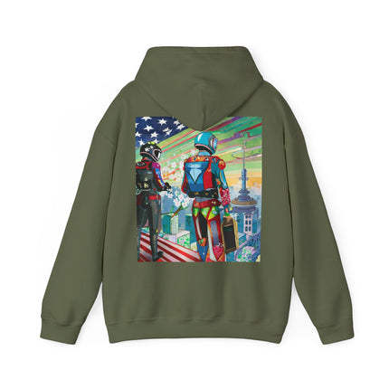 NSA Cyber Punk Computer Hacking Team – Heavy Blend™ Hooded Sweatshirt