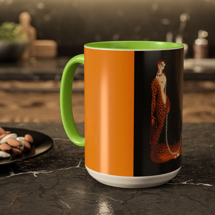Leopard Queen Colorful Mugs – Wild Beauty & Art Deco Glamour