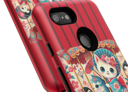 Geisha Kitten's Enchanted Carousel Phone Cases