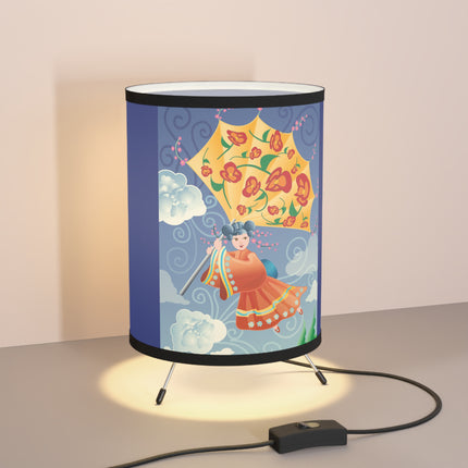 Flight of Blossoms Tripod Lamp