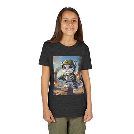 Snow Leopard Lookout Youth Short Sleeve Tee