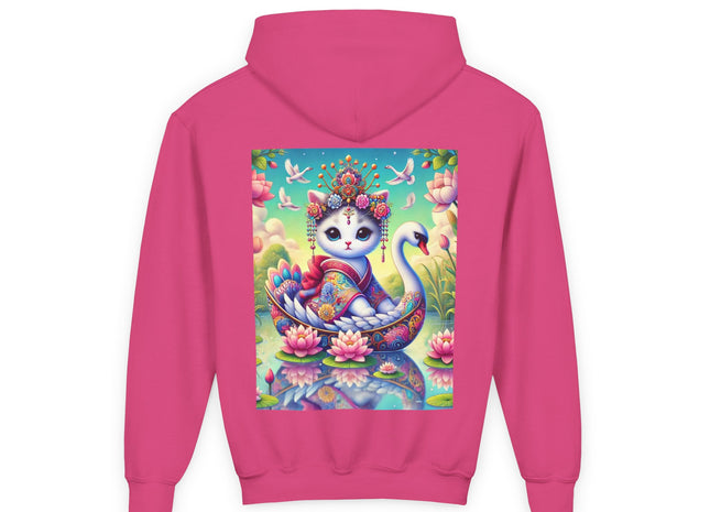 Geisha Kitten’s River Voyage Youth Heavy Blend Hooded Sweatshirt