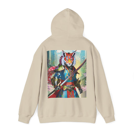Cyberpunk Samurai Tiger – Heavy Blend™ Hooded Sweatshirt