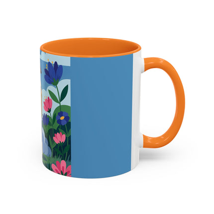 Garden Of New Beginnings Colorful Mugs – Art Deco Floral Elegance